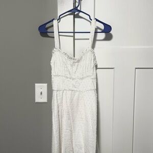 Blue Rain White Mini Dress